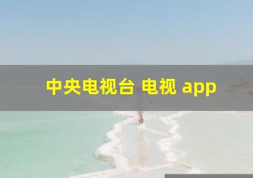 中央电视台 电视 app